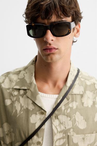 FLORAL JACQUARD SHIRT - Sage Green by Zara - Image 4