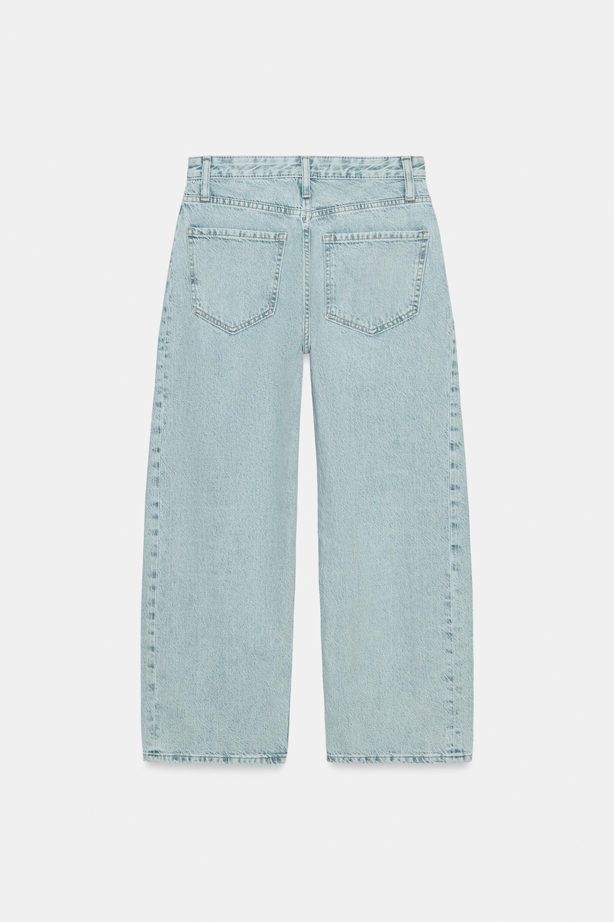 Jeans Zara de la taille 36, de couleur bleu marine de denim