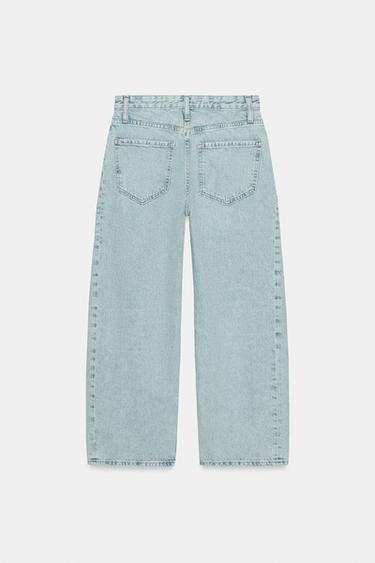 ZW COLLECTION ANKLE RELAXED FIT MID-WAIST JEANS - Light blue by Zara - Image 5