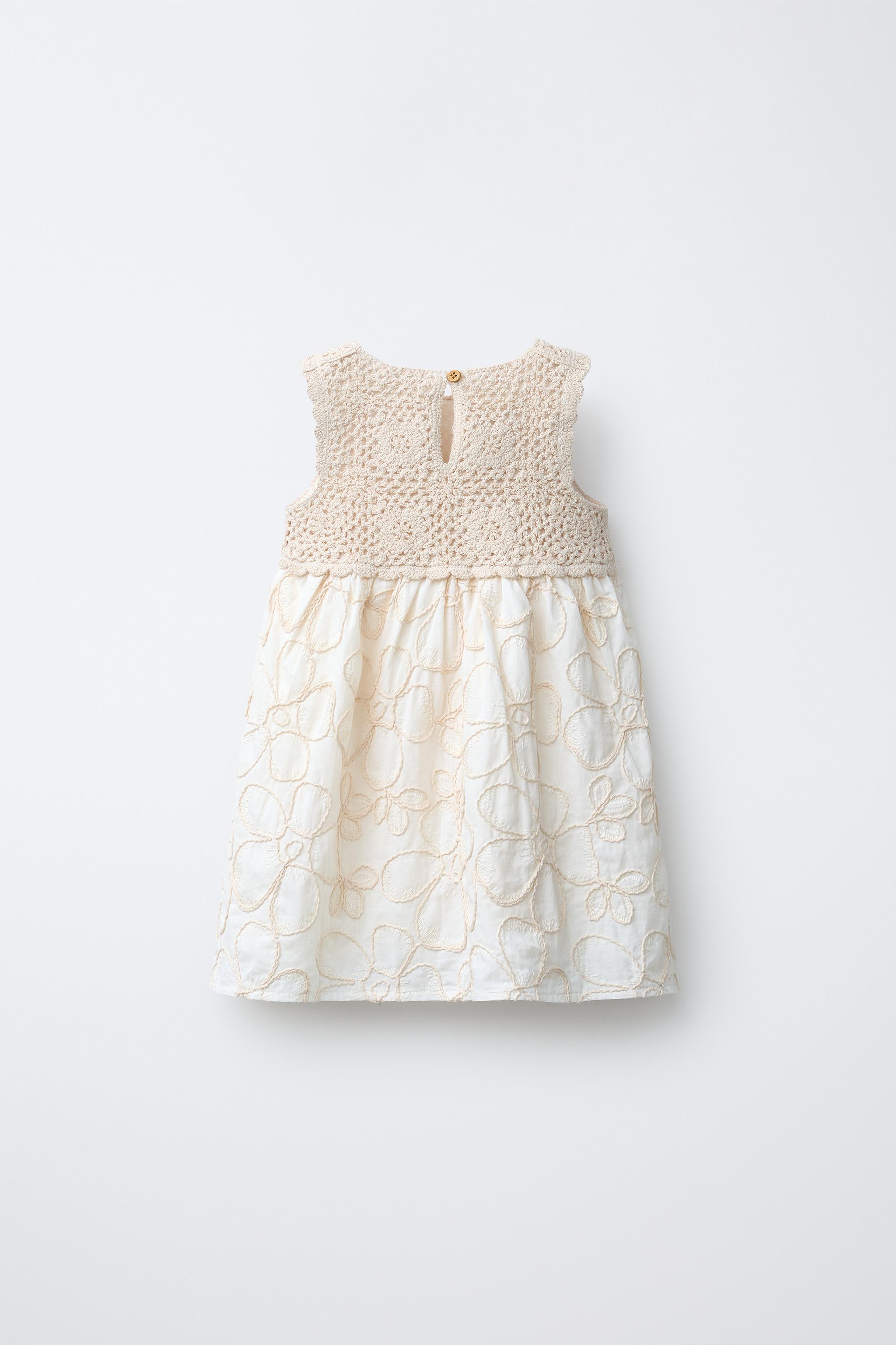 ROBE EN MAILLE ET CROCHET BIMATIÈRE