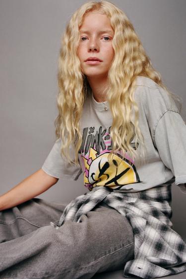BLINK-182 © PRINT T-SHIRT - Grey by Zara