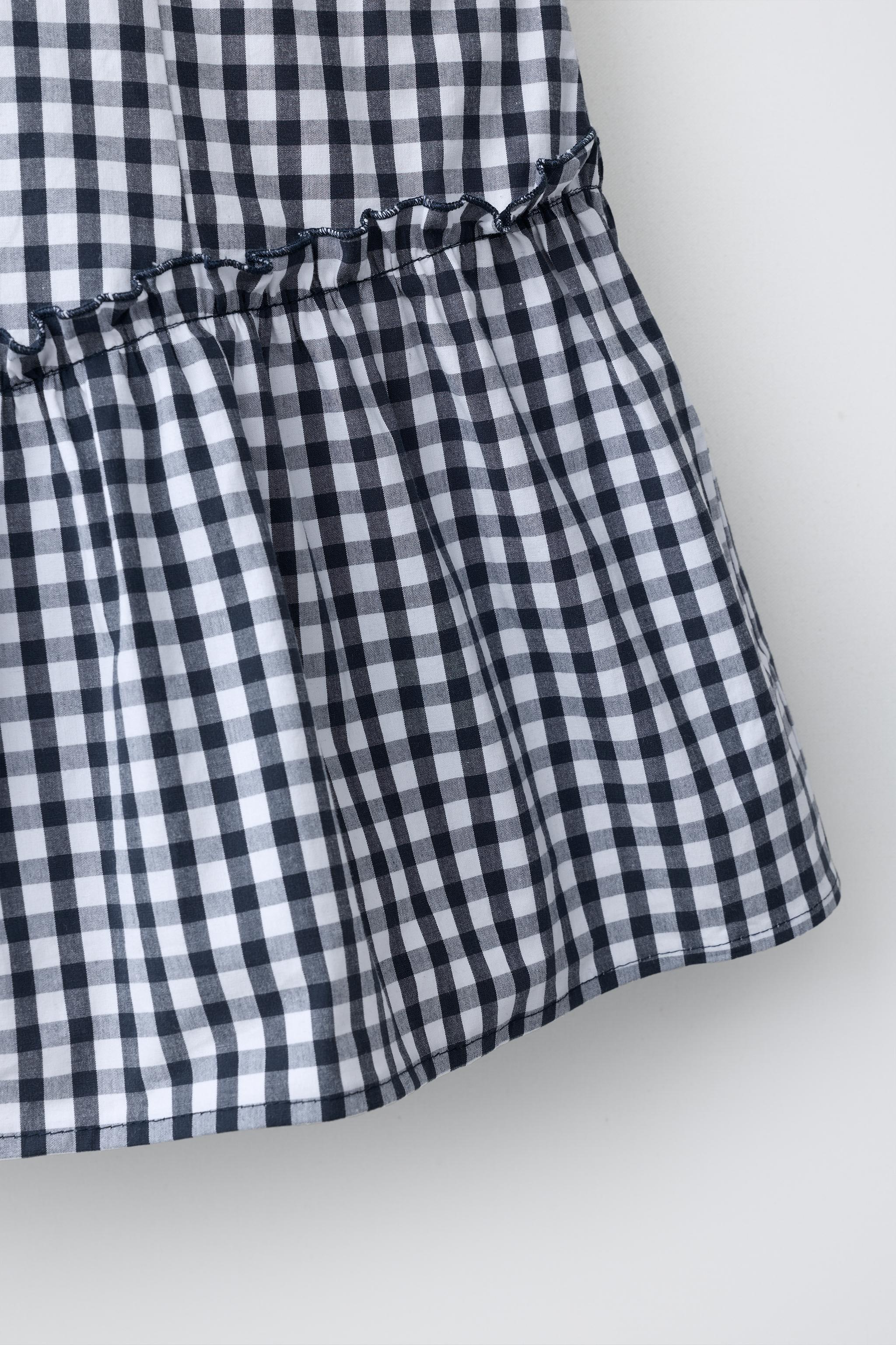 PLAID PRINT DRESS