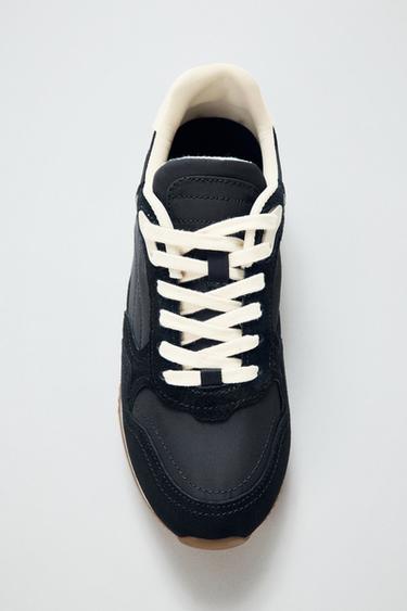Zara CONTRAST RUNNING SHOE - Black