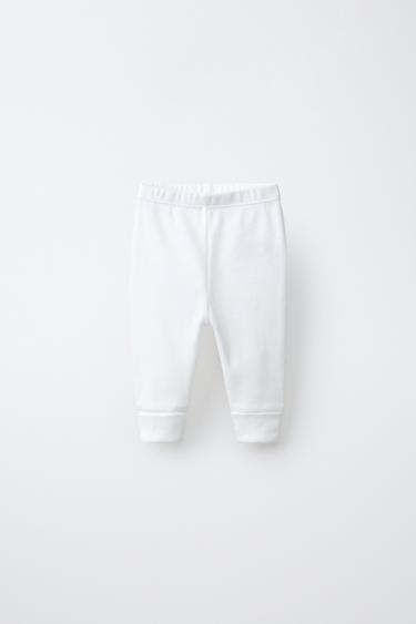 LOT DE TROIS LEGGINGS CÔTELÉS - Vert d'eau de Zara - Image 1