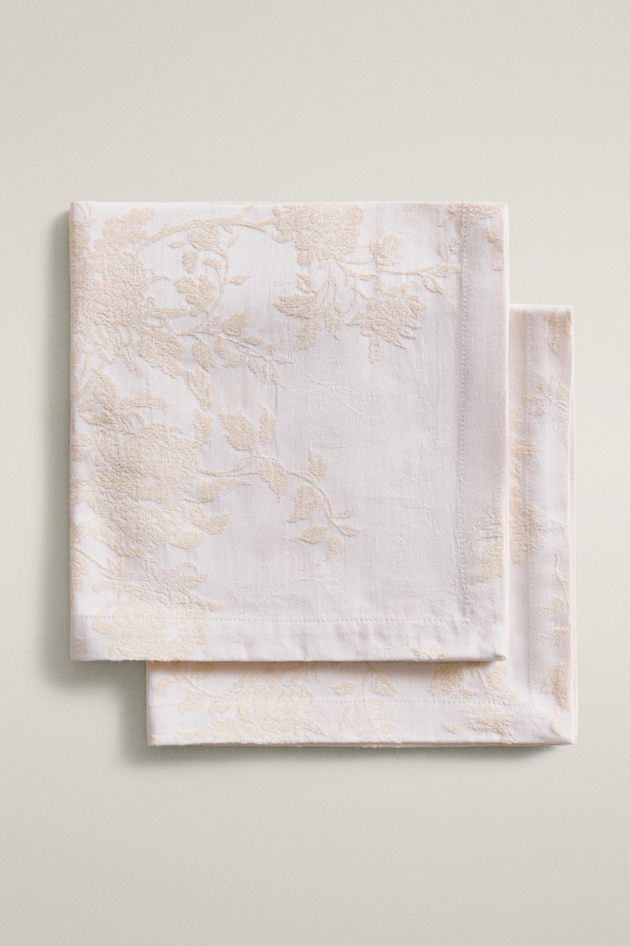 JACQUARD COTTON NAPKIN PACK (PACK OF 2)