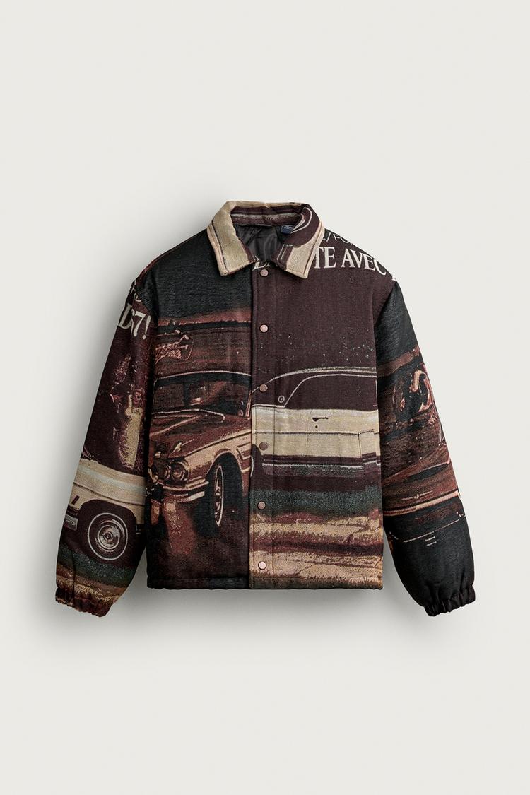 FORD © JACQUARD QUILTED JACKET — Printed