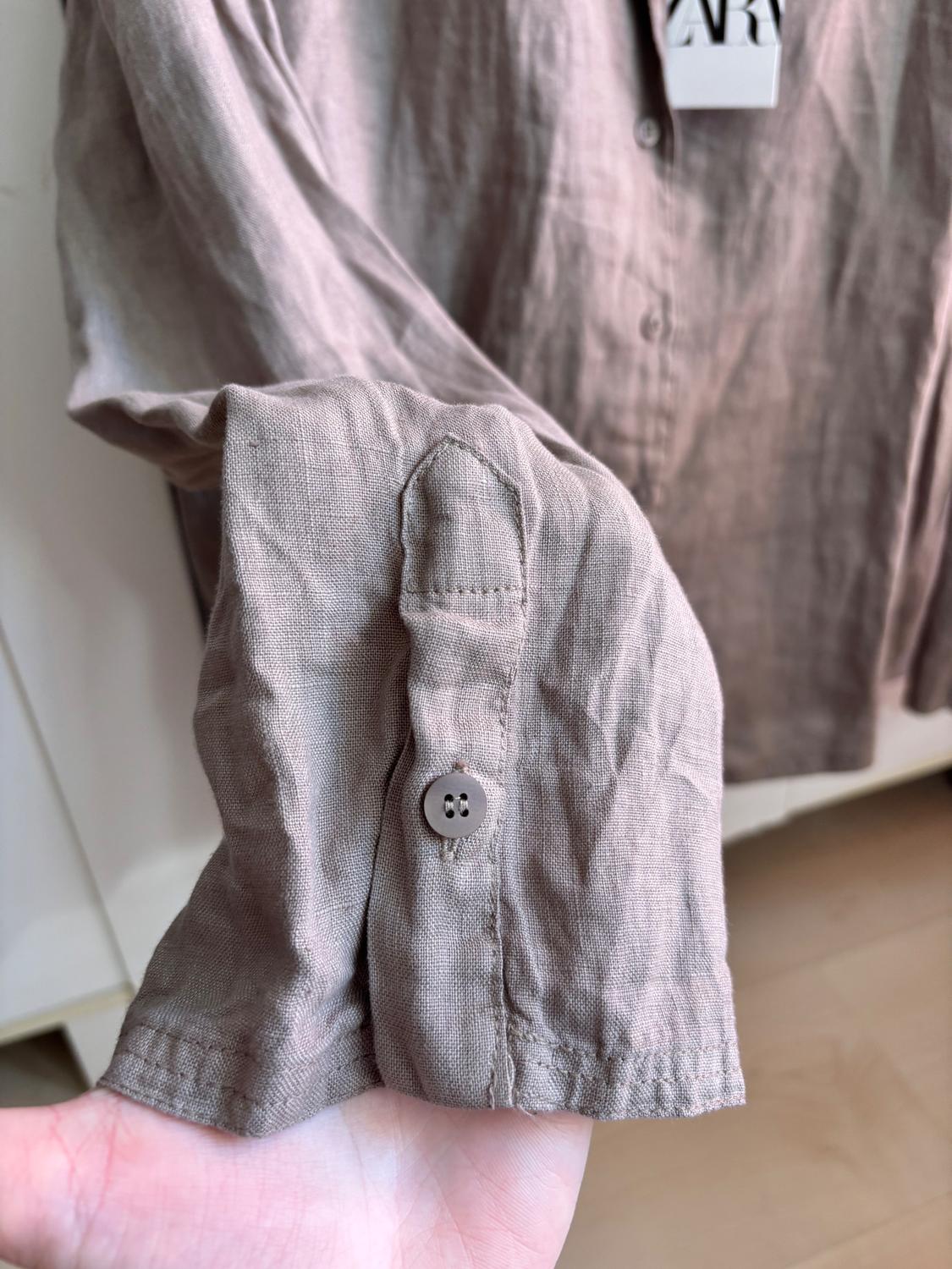 ZW COLLECTION 100% LINEN SHIRT - Image 3