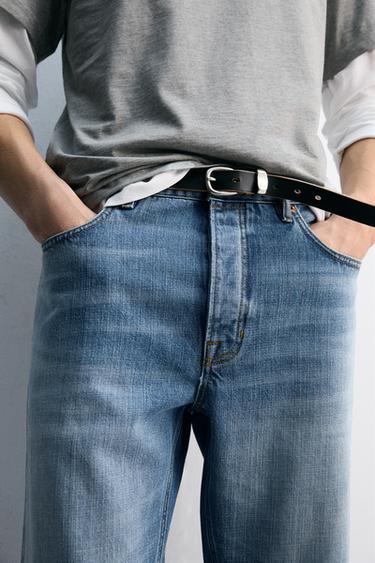 FLARE FIT JEANS - Light blue by Zara - Image 3