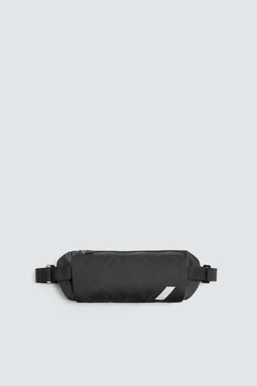 Zara TECHNICAL SPORT BELT BAG - Black