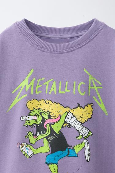 METALLICA © PRINT T-SHIRT - Light Grey by Zara - Image 2
