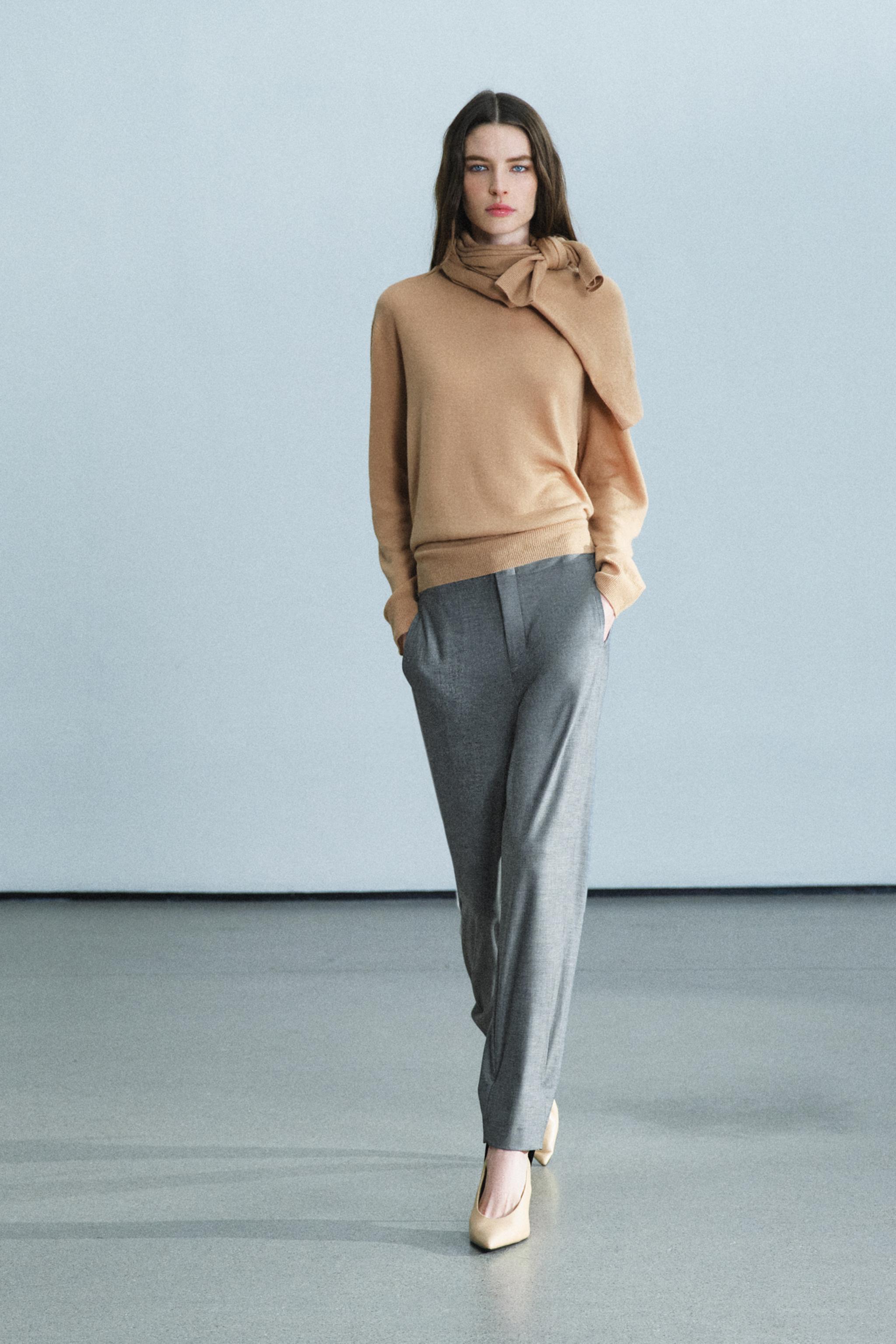 ZW COLLECTION WOOL STIRRUP PANTS