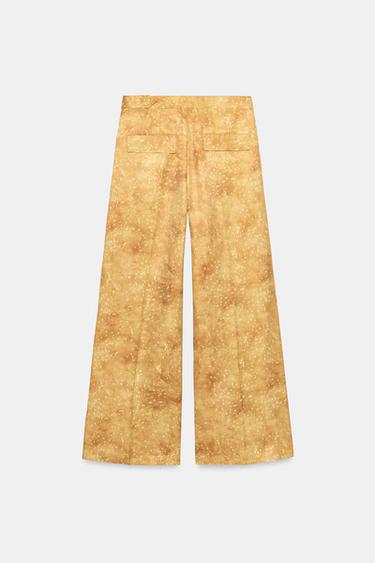 PANTALON IMPRIMÉ ZW COLLECTION - Ocre de Zara - Image 6