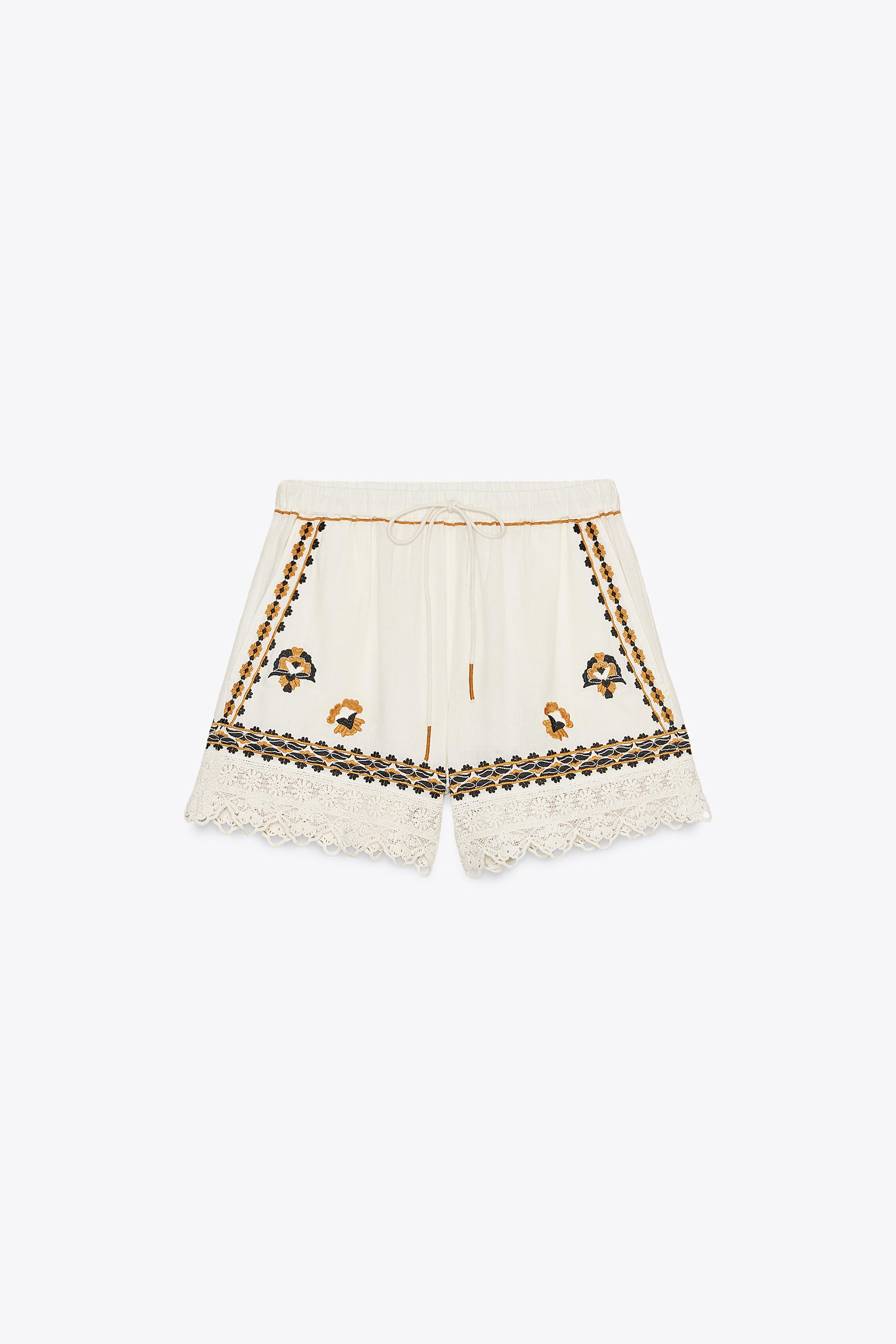 ZW COLLECTION EMBROIDERED SHORTS