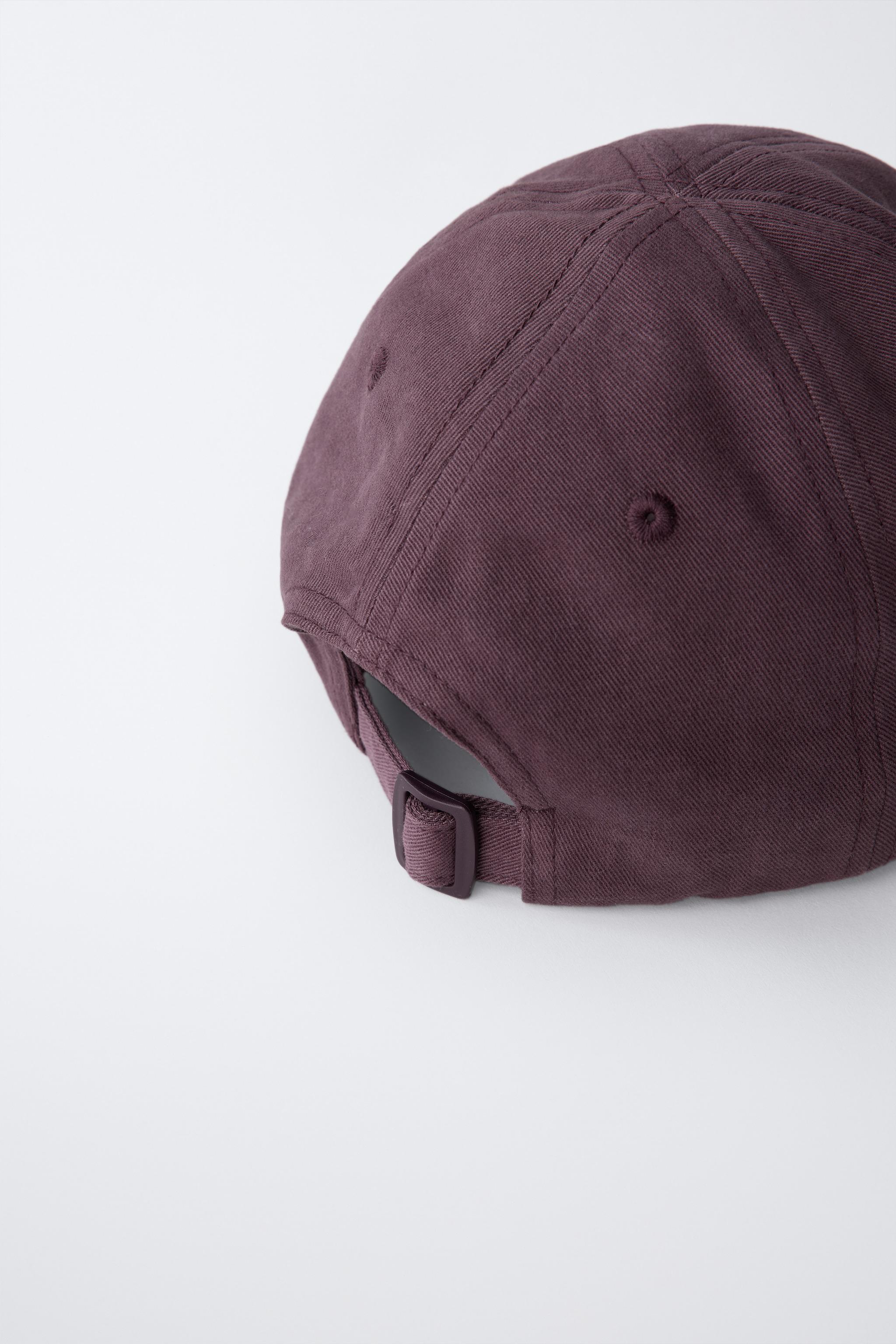 WASHED EFFECT EMBROIDERED TEXT CAP