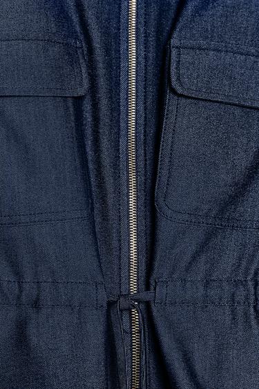 DRAWSTRING SAFARI SHIRT - Blue by Zara - Image 9