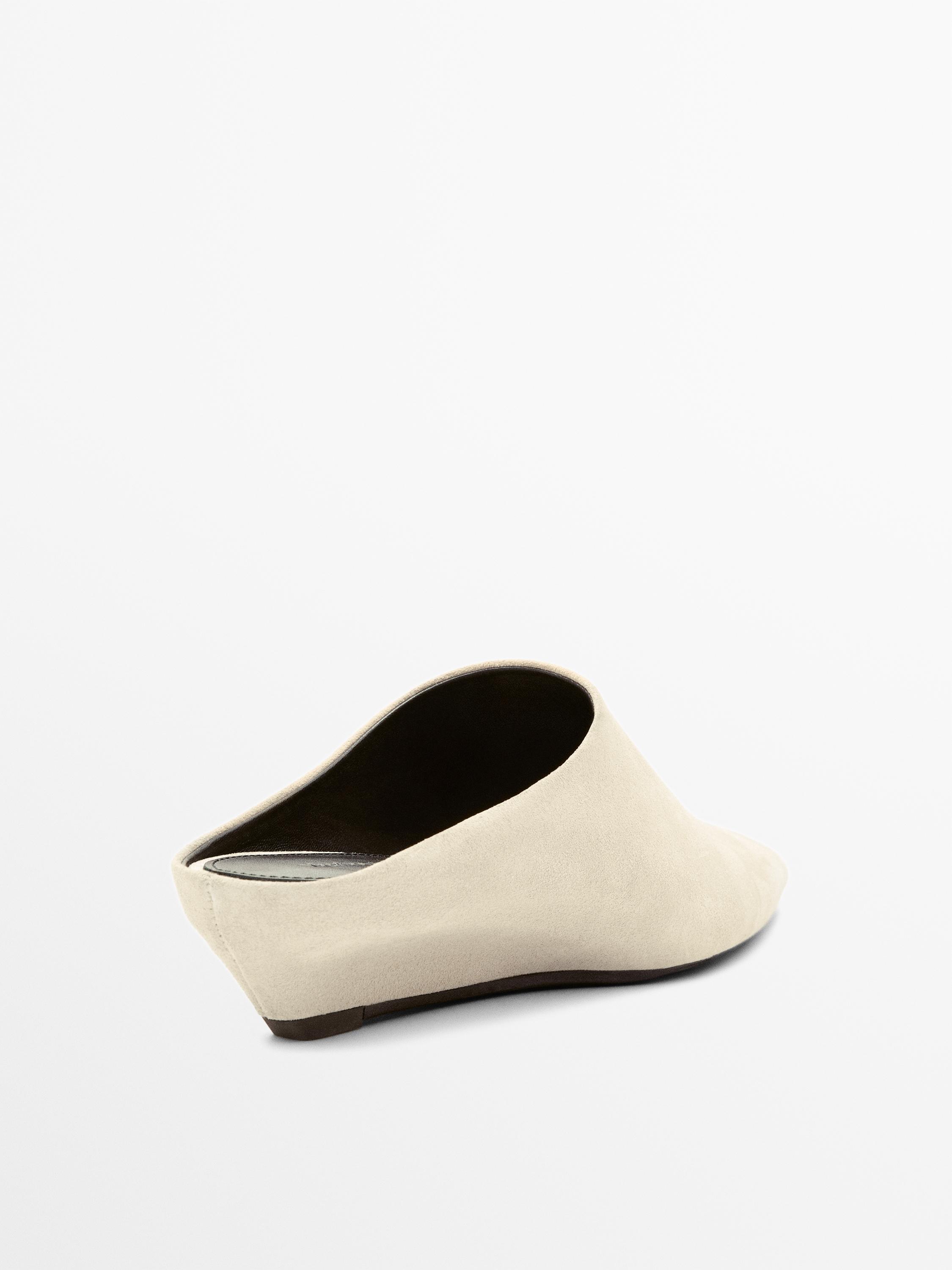 Wedge heel mules