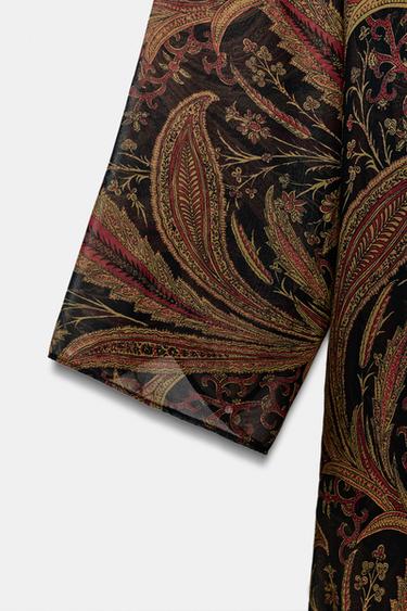 ROBE FOULARD PAISLEY ZW COLLECTION - Multicolore de Zara - Image 6