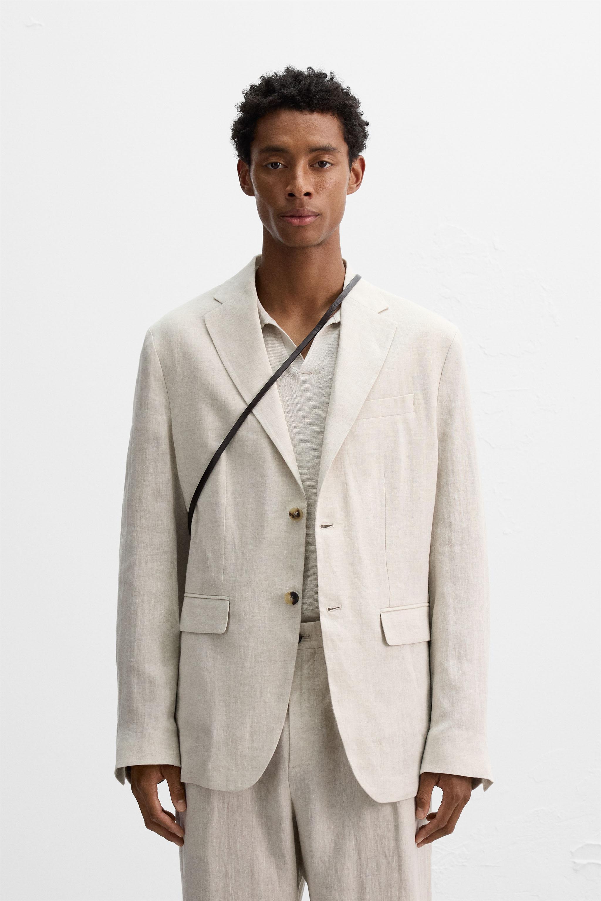 BLAZER DE COSTUME 100 % LIN