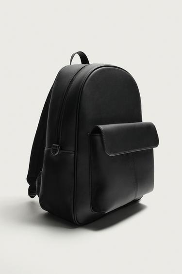 MOCHILA BOLSILLO SOLAPA - Negro de Zara