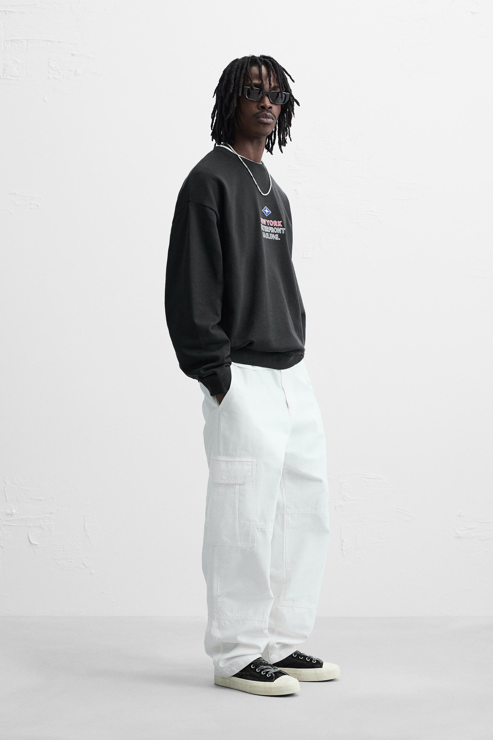 新品タグ付き⭐︎ZARA ソフト Ｖネック スウェットシャツ M 新作 正規品 ZARA タグ付き新品 ソフト Vネック スウェットシャツ - メルカリ