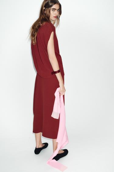 ASYMMETRIC LONG DRESS - Brick by Zara - Image 4