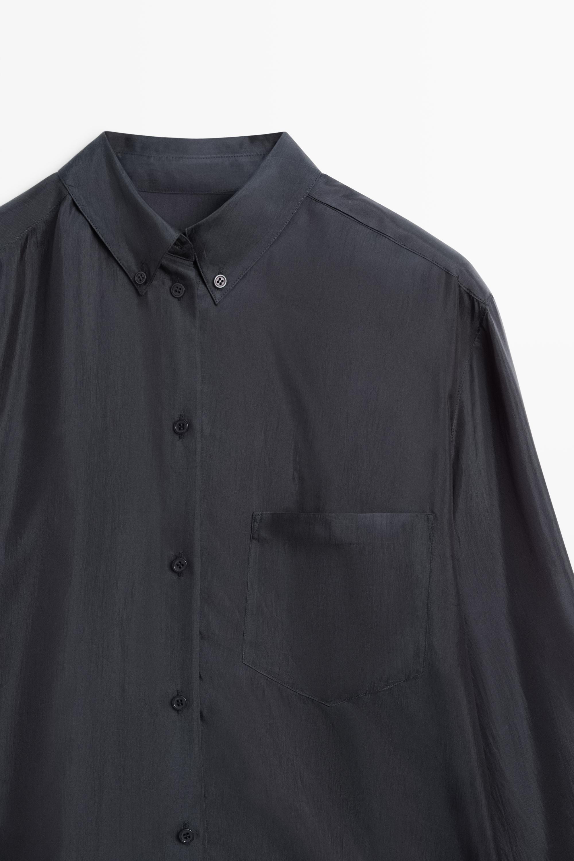 Chemise fluide à poche