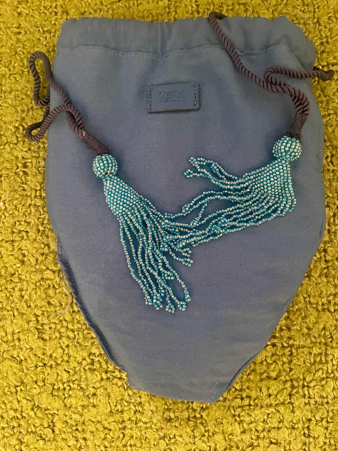 BUCKET BAG WITH BEADING - Image 3