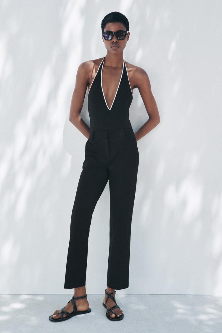 ZW COLLECTION クロップドパンツ - ブラック | ZARA Japan / 日本