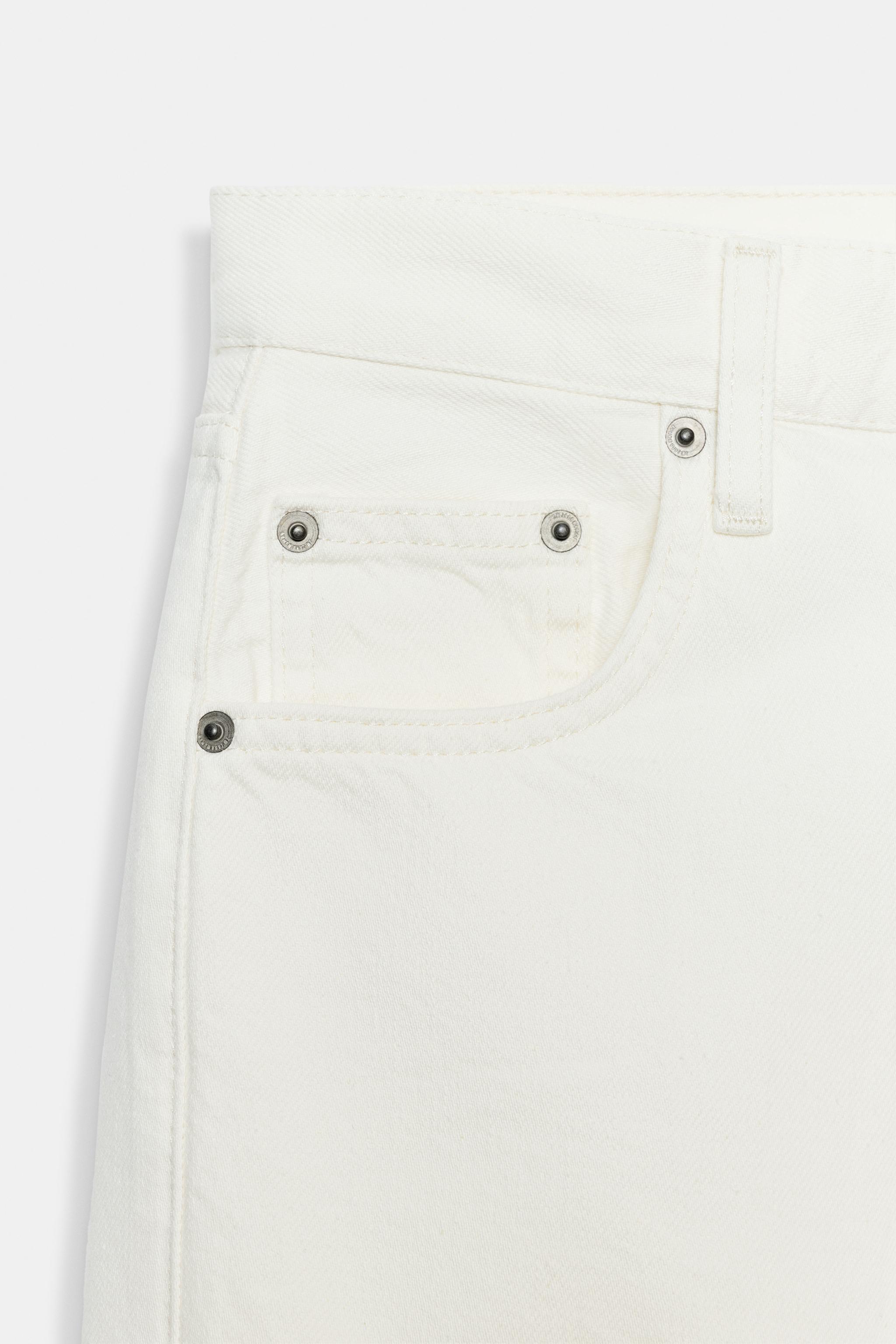 Zara ZW COLLECTION BAGGY ORTA BEL JEAN görsel 8