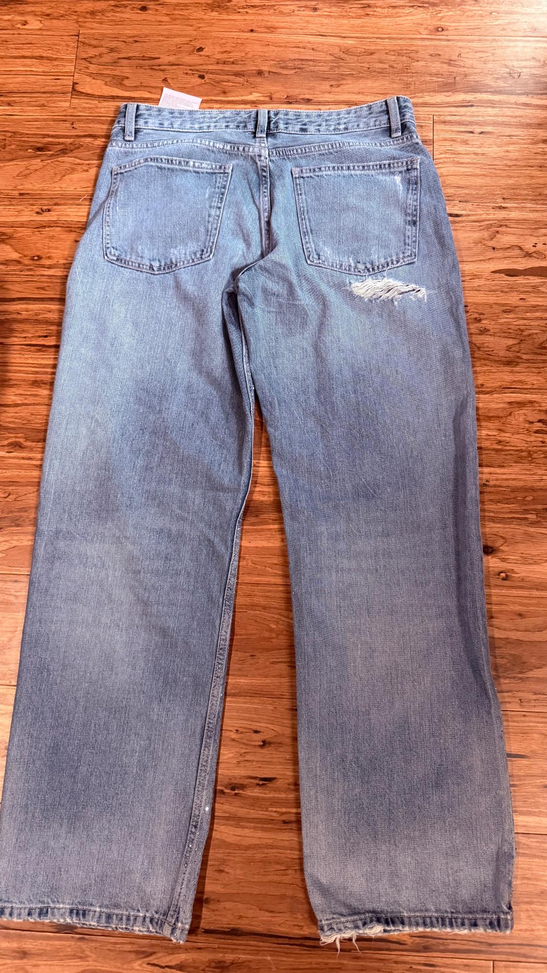 TRF LOW RISE STRAIGHT JEANS WITH RHINESTONES - Image 2