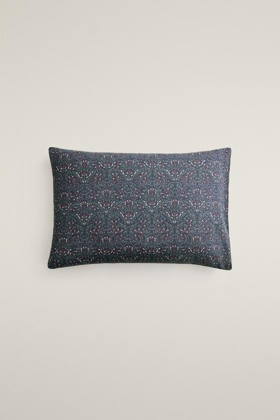 Zara KIDS' LINEN AND COTTON CHRISTMAS PILLOWCASE - 藍色 - 圖片 0