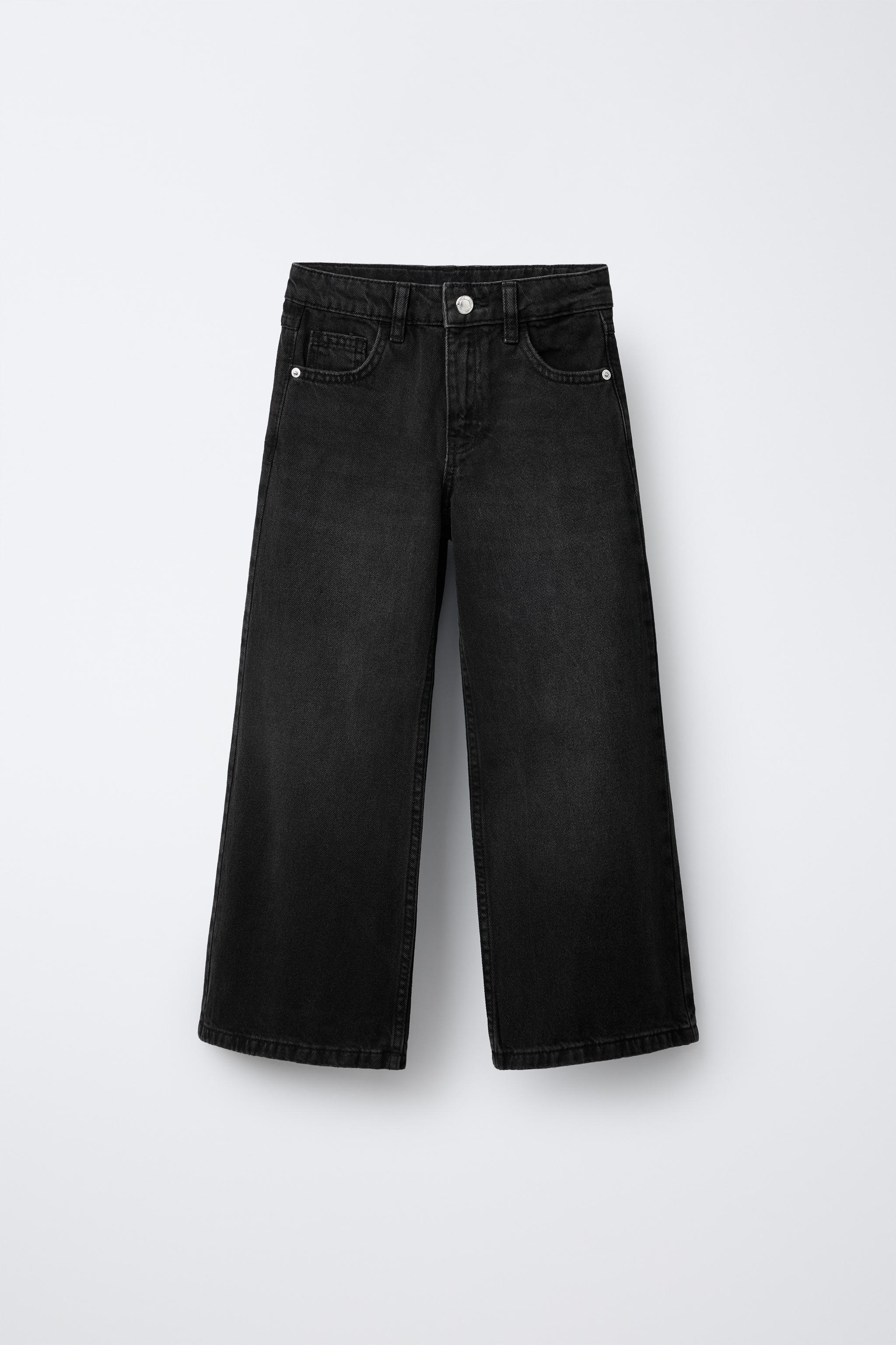 WIDE-LEG JEANS - Black | ZARA South Africa