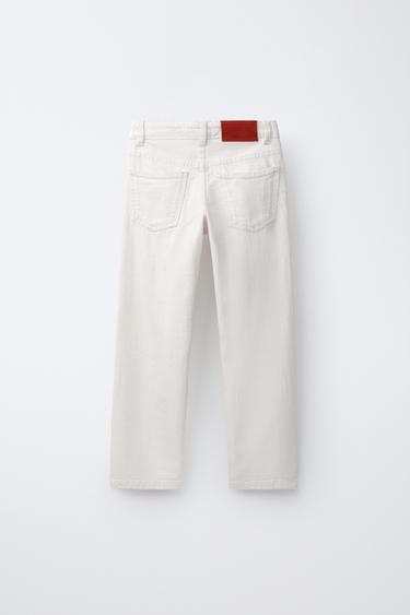 STRAIGHT JEANS - Ecru by Zara - Image 1