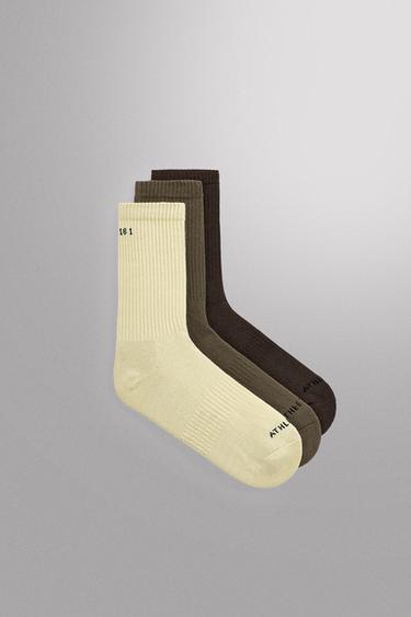 3-PACK OF TRAINING SOCKS - Green by Zara