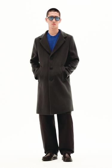 Zara 鑲邊設計真皮紳士鞋 - 紫紅色