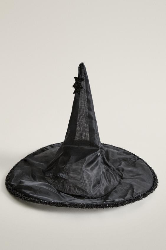 KIDS' HALLOWEEN STAR WITCH HAT - Black by Zara - Image 0