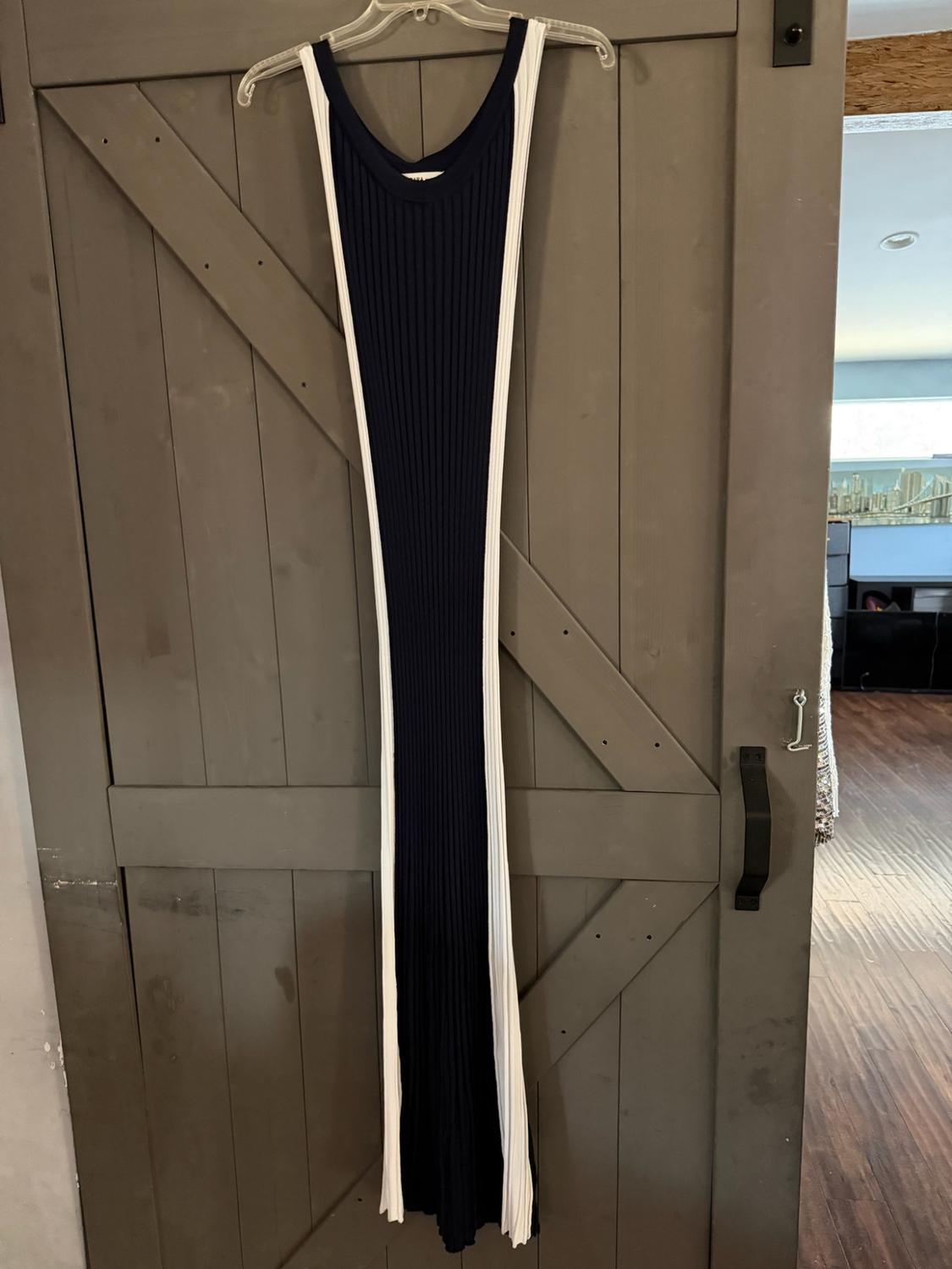 LONG TWO-TONE DRESS - Image 5