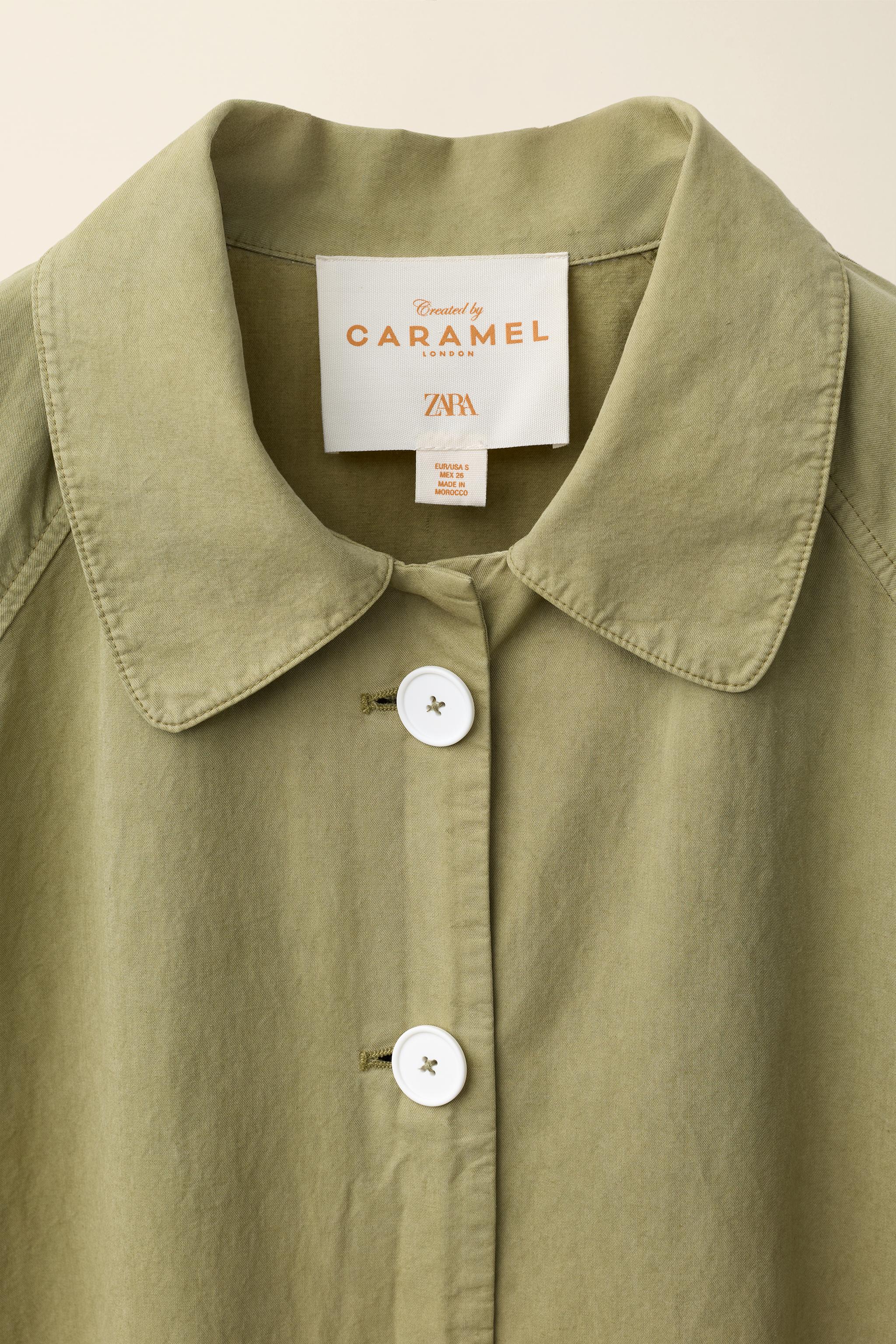 TRENCH COAT CREATED BY CARAMEL LONDON X ZARA - Khaki | ZARA United