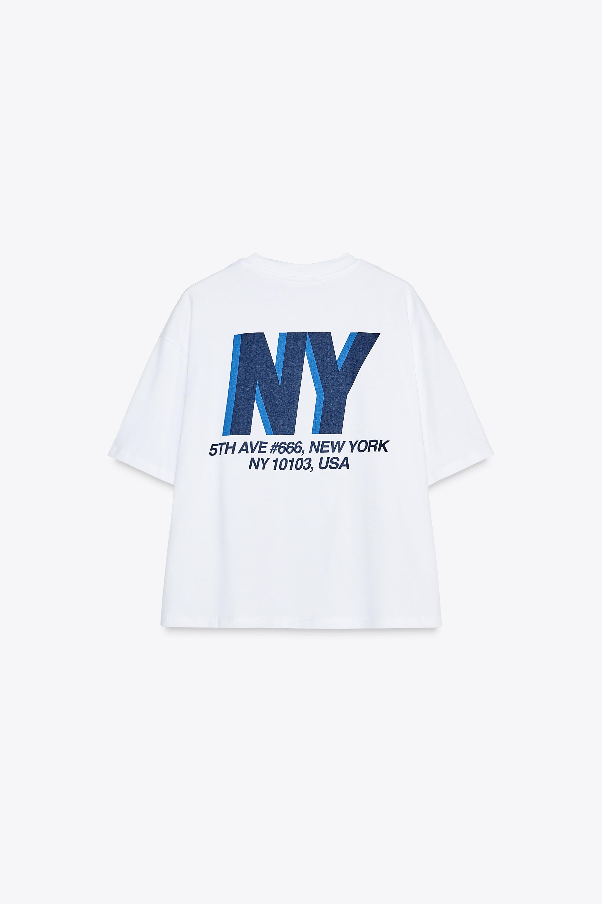 OVERSIZED TEXT T-SHIRT - White | ZARA United States