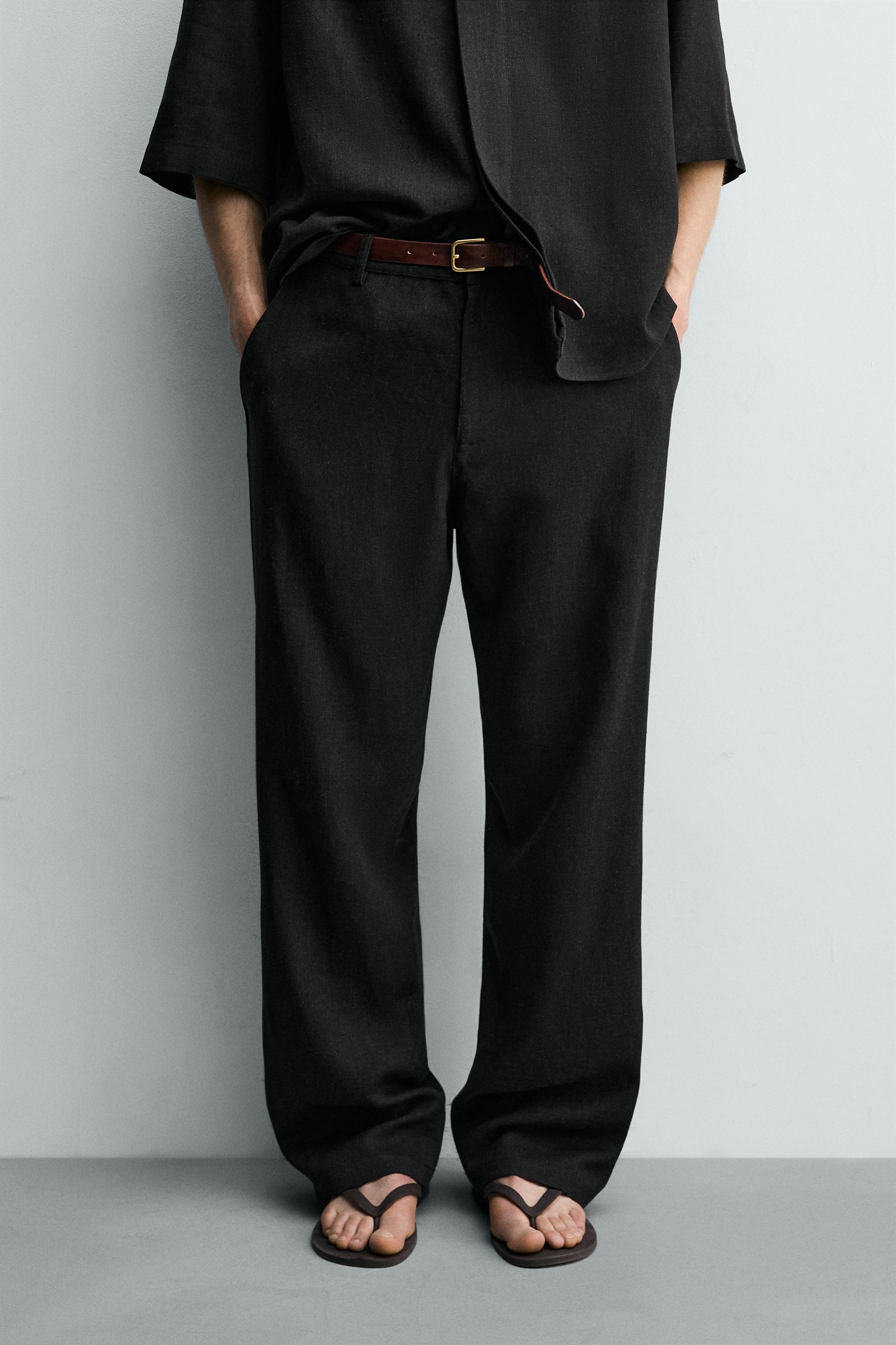 RELAXED FIT VISCOSE-HEMP PANTS