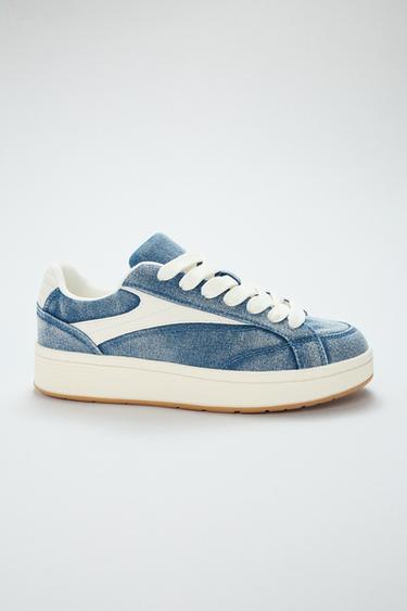 DENIM SNEAKERS - Denim Blue by Zara