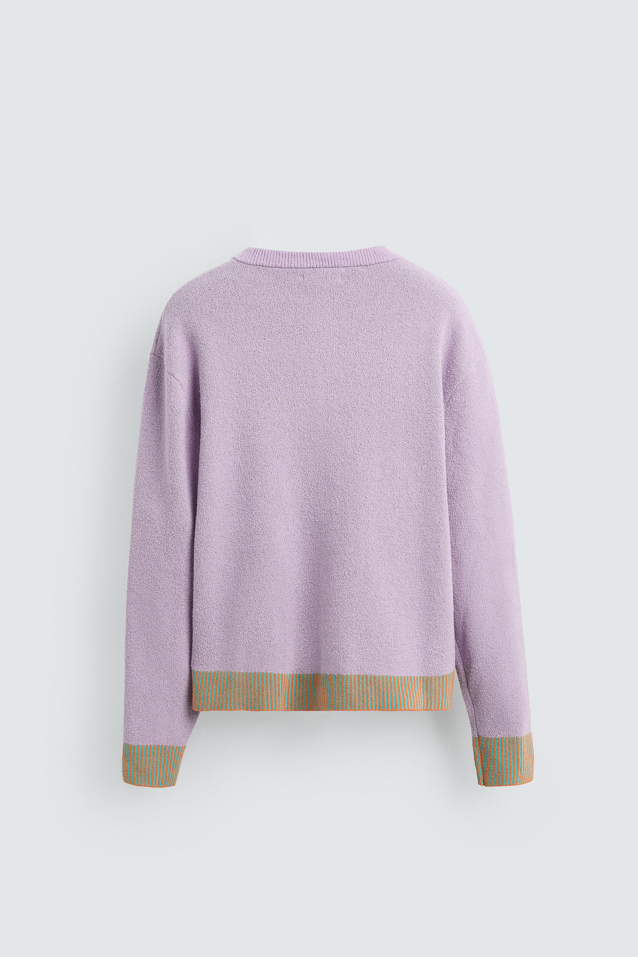 FLORAL JACQUARD CARDIGAN © OTIS KWAME KYE QUAICOE - Violet