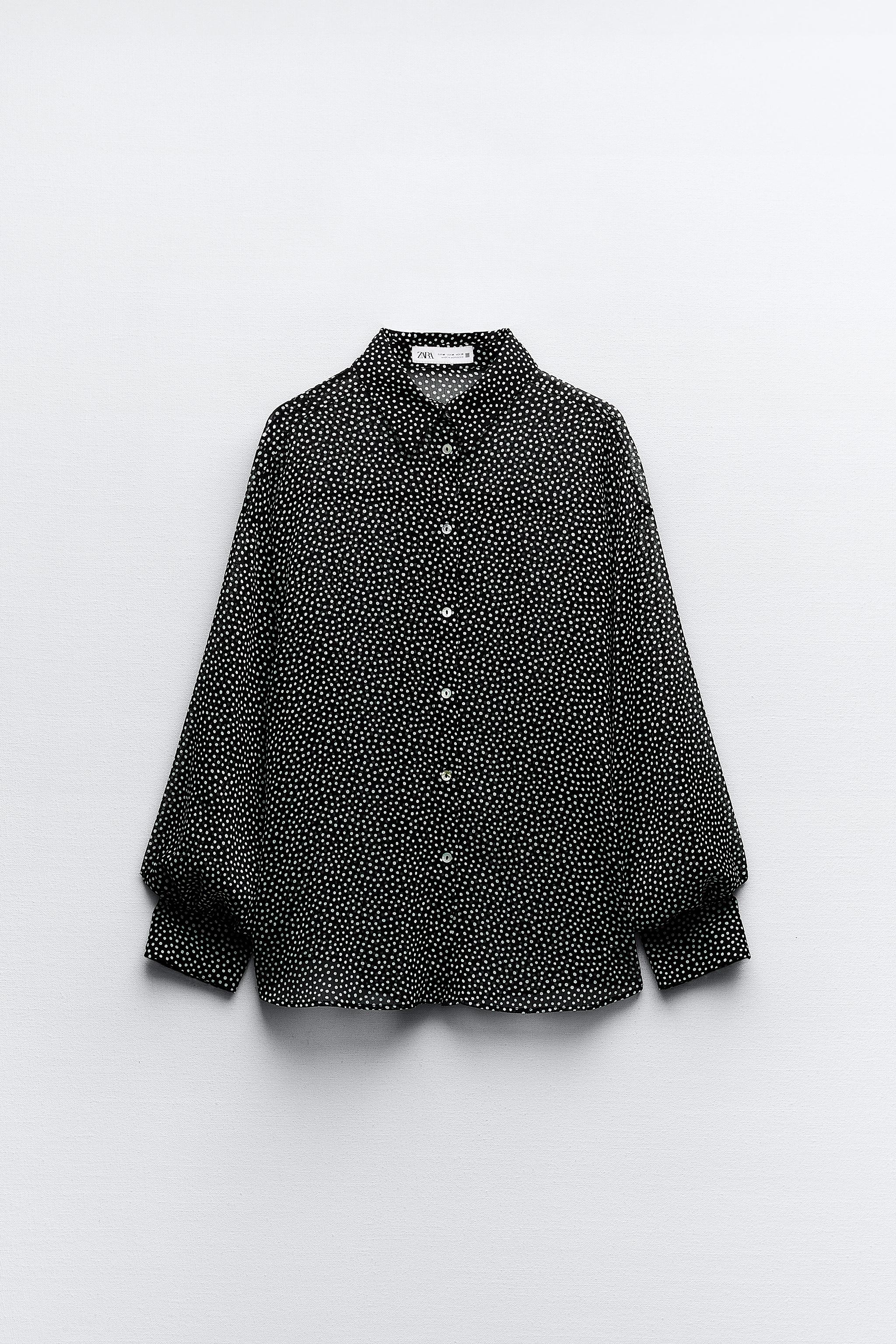 Polka dot best sale shirt zara