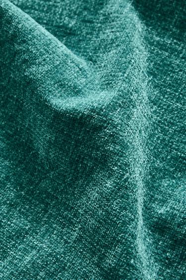 CHENILLE THROW - Turquoise by Zara