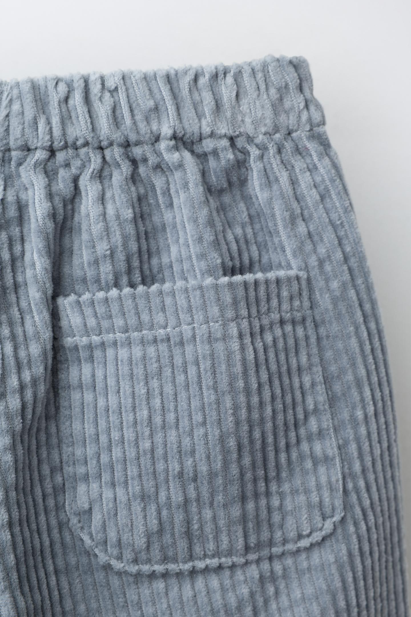 Детские брюки Zara Corduroy Baggy, цвет: Светлый синий — фото 4