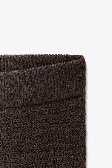 TEXTURED KNIT MAXI SKIRT - Chocolate by Zara - Image 8