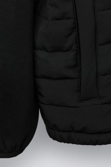 COMBINED ULTRA-LIGHTWEIGHT NEOPRENE-EFFECT JACKET - Black by Zara - Image 5