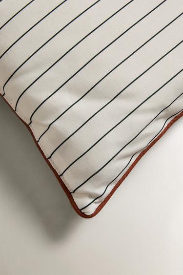 SURMATELAS CHAISE LONGUE D’EXTÉRIEUR RAYURES - Écru de Zara - Image 1