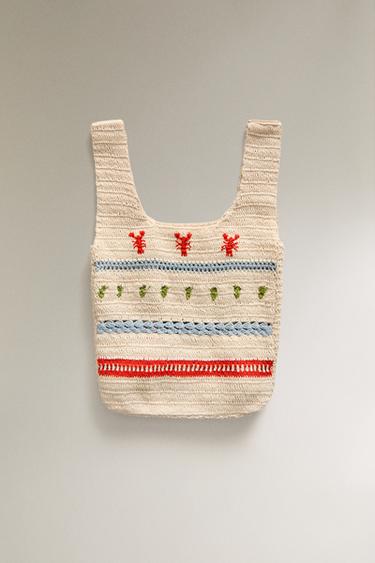 SAC ENFANT CROCHET - Beige clair de Zara - Image 3