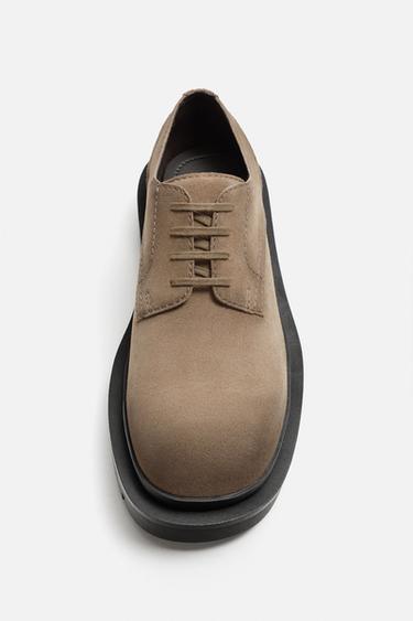 CHUNKY LEATHER SHOES - Brown by Zara - Image 4